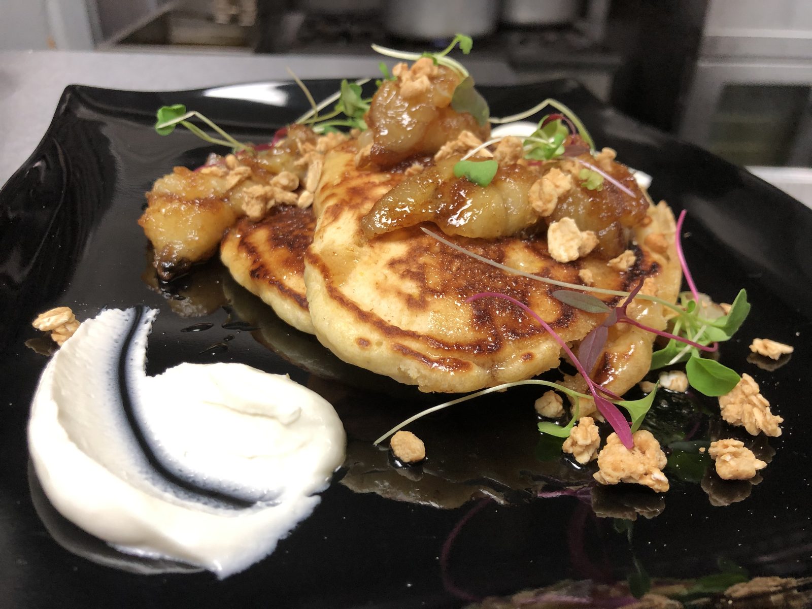 Sweet corn pancakes