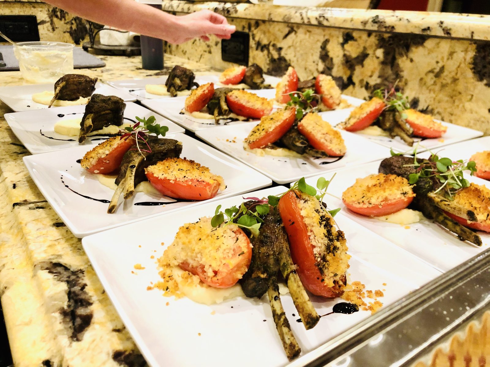 Plated dish by Chef Tony Durso
