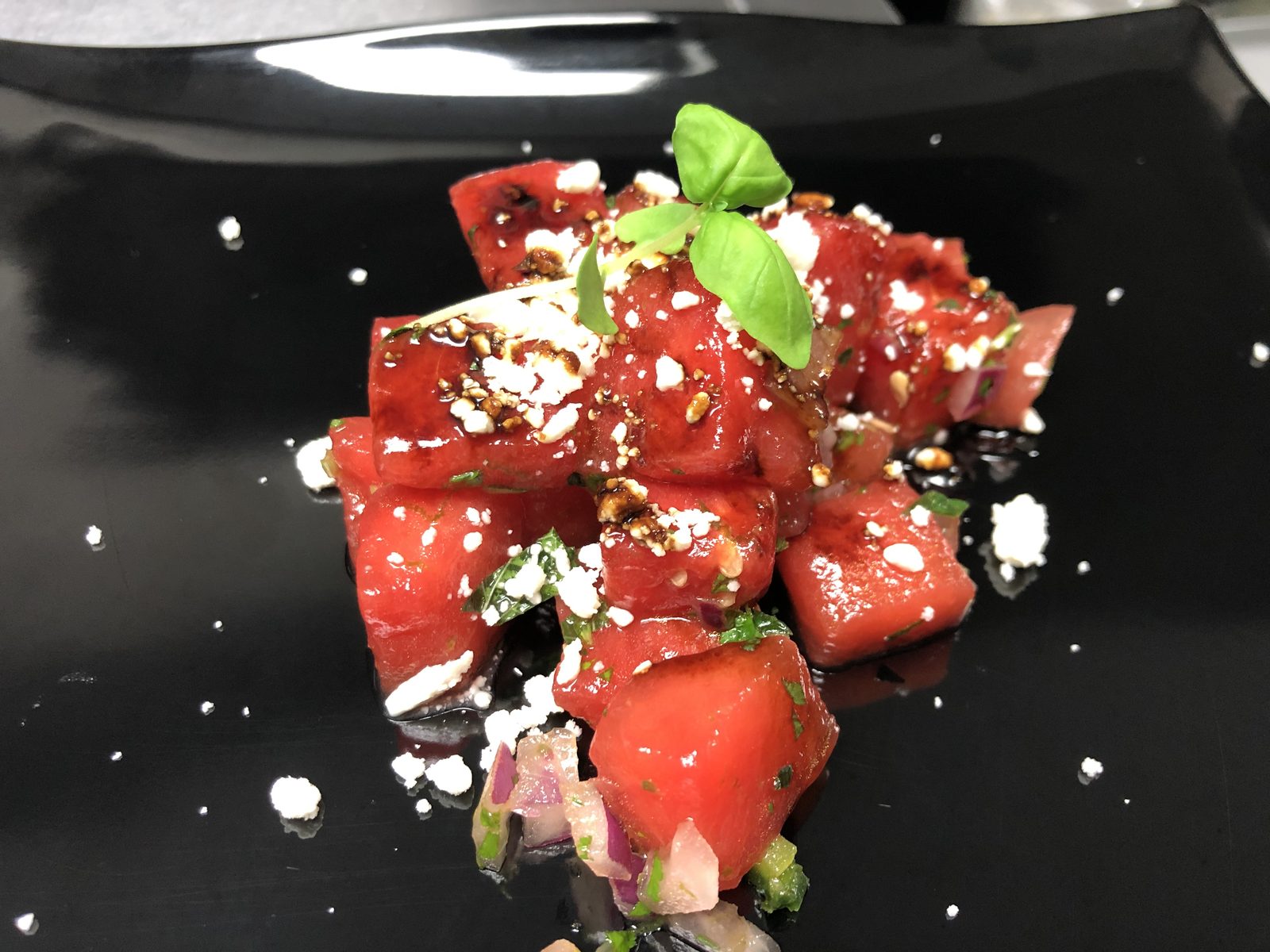 Plated dish by Chef Tony Durso