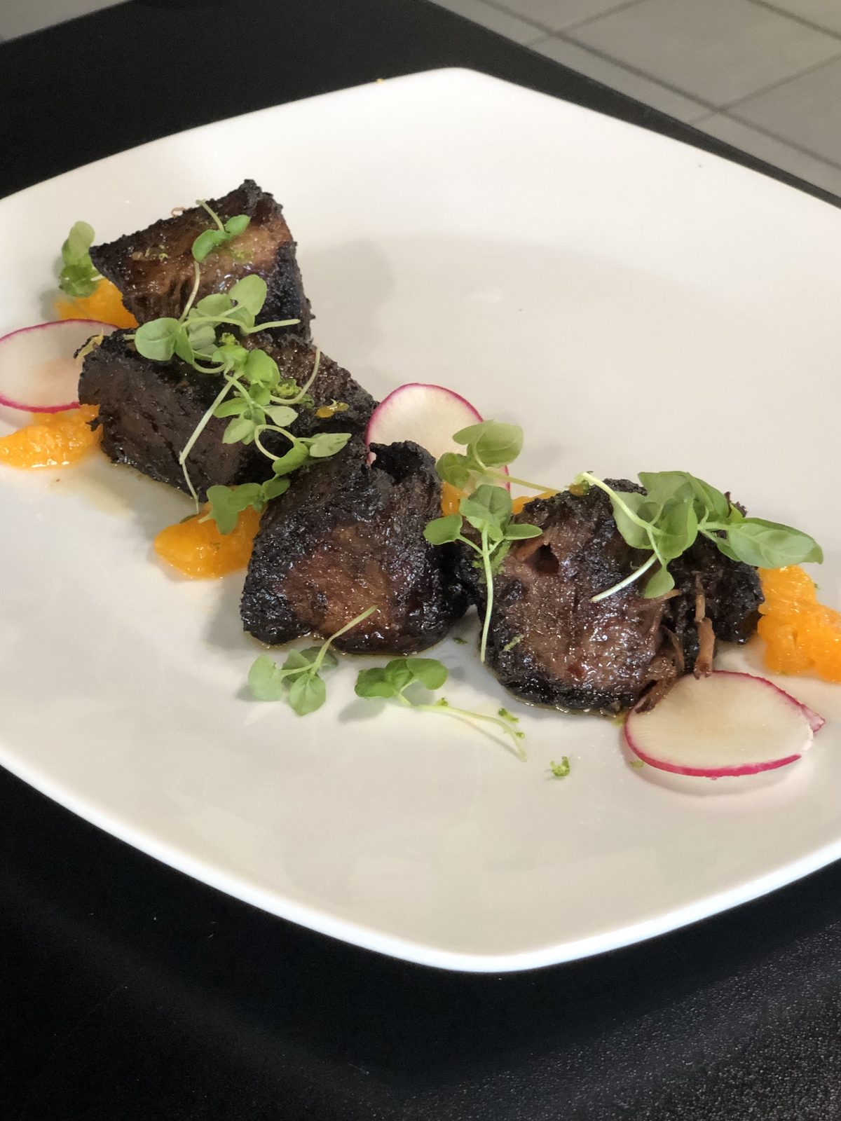 Plated dish by Chef Tony Durso